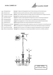 Manuale Trio 1199051-24 Classico Lampada