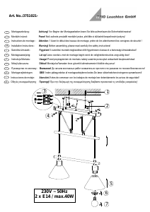 Brugsanvisning Trio 3751021-07 Stamina Lampe