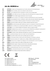 Manuale Trio 5029010-17 Tajo Lampada