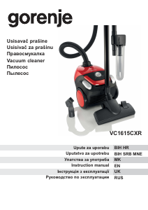 Manual Gorenje VC1615CXR Vacuum Cleaner