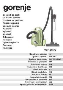 Посібник Gorenje VC1615G Пилосос