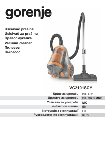 Manual Gorenje VC2101SCY Vacuum Cleaner