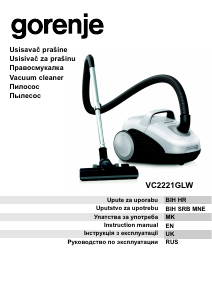 Manual Gorenje VC2221GLW Vacuum Cleaner
