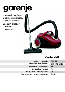 Manual Gorenje VC2223GLR Vacuum Cleaner