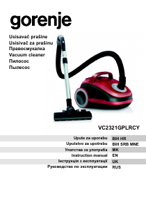 Manual Gorenje VC2321GPLRCY Vacuum Cleaner