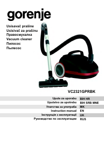 Manual Gorenje VC2321GPRBK Vacuum Cleaner
