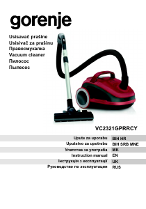 Manual Gorenje VC2321GPRRCY Vacuum Cleaner