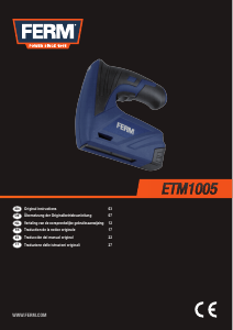 Manual FERM ETM1005 Tacker