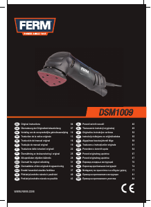 Instrukcja FERM DSM1009 Szlifierki oscylacyjne