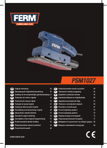 Instrukcja FERM PSM1027 Szlifierki oscylacyjne