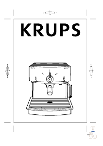 Manual de uso Krups F896 Máquina de café espresso