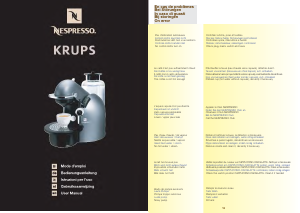 Manual de uso Krups FNA241 Máquina de café espresso