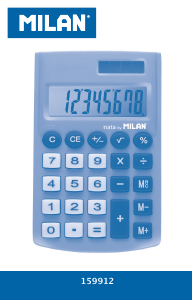 Instrukcja Milan 159506SL Kalkulator
