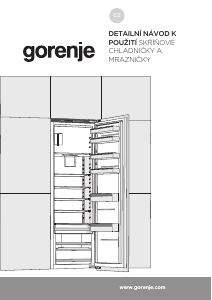 Manuál Gorenje RBI5182A1 Lednice