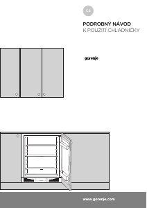 Manuál Gorenje RIU6092AW Lednice