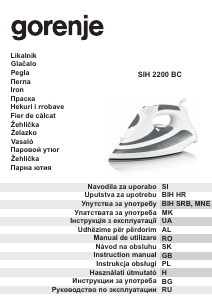 Manual Gorenje SIH 2200BC Fier de călcat