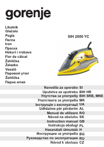 Handleiding Gorenje SIH 2600YC Strijkijzer