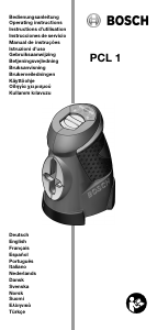 Bedienungsanleitung Bosch PCL 1 Laser-entfernungsmesser