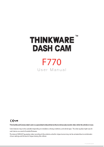 Handleiding Thinkware F770 Actiecamera