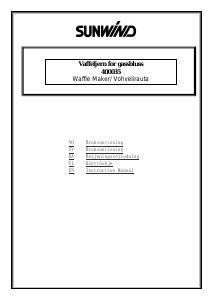 Bruksanvisning Sunwind 400035 Vaffeljern