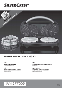 Manual SilverCrest SDW 1200 B2 Waffle Maker