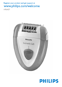 Manual Philips HP6407 Epilator