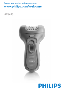 Manuale Philips HP6483 Epilatore