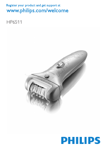 Manual Philips HP6511 Epilator