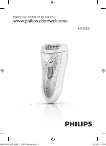 Használati útmutató Philips HP6585 Epilátor