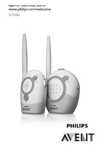 Manuale Philips SCD480 Avent Baby monitor