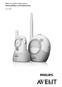 Manuale Philips SCD481 Avent Baby monitor