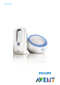 Bruksanvisning Philips SCD496 Avent Babyvakt