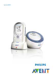 Kullanım kılavuzu Philips SCD499 Avent Bebek telsizi