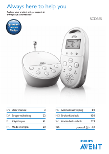 Käyttöohje Philips SCD565 Avent Vauvamonitori