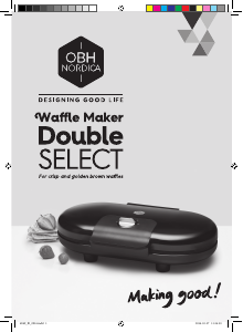 Bruksanvisning OBH Nordica 6969 Double Select Vaffeljern