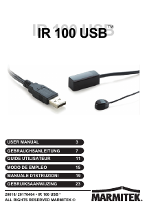 Manual Marmitek IR 100 USB IR-Extender