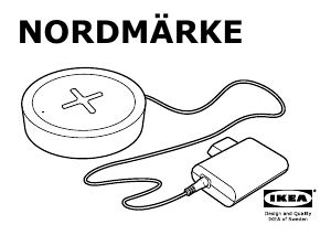 Manual IKEA NORDMARKE Încărcătorul wireless