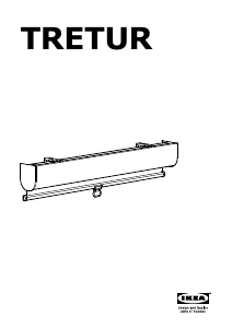 Руководство IKEA TRETUR Рулонная штора