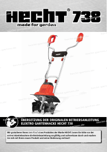 Bedienungsanleitung Hecht 738 Kultivator