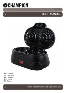 Manual Champion CHVS200 Waffle Maker