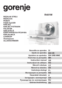 Manual Gorenje R401W Slicing Machine