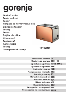 Priročnik Gorenje T1100INF Opekač