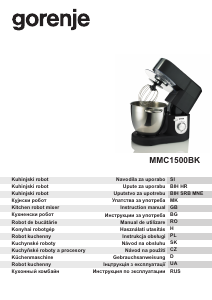 Manual Gorenje MMC1500BK Mixer cu vas