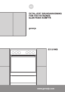 Bruksanvisning Gorenje E5121WD Komfyr