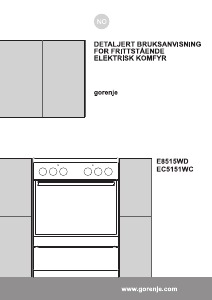 Bruksanvisning Gorenje EC5151WC Komfyr