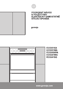 Manuál Gorenje EC5341SG Sporák