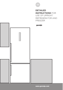 Manual Gorenje NRC6192TXUK Fridge-Freezer