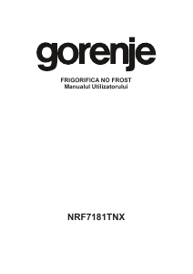 Manual Gorenje NRF7181TNX Combina frigorifica