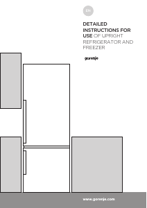 Manual Gorenje NRK62JSY2B-AU Fridge-Freezer