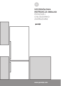 Instrukcja Gorenje NRK6191GW Lodówko-zamrażarka